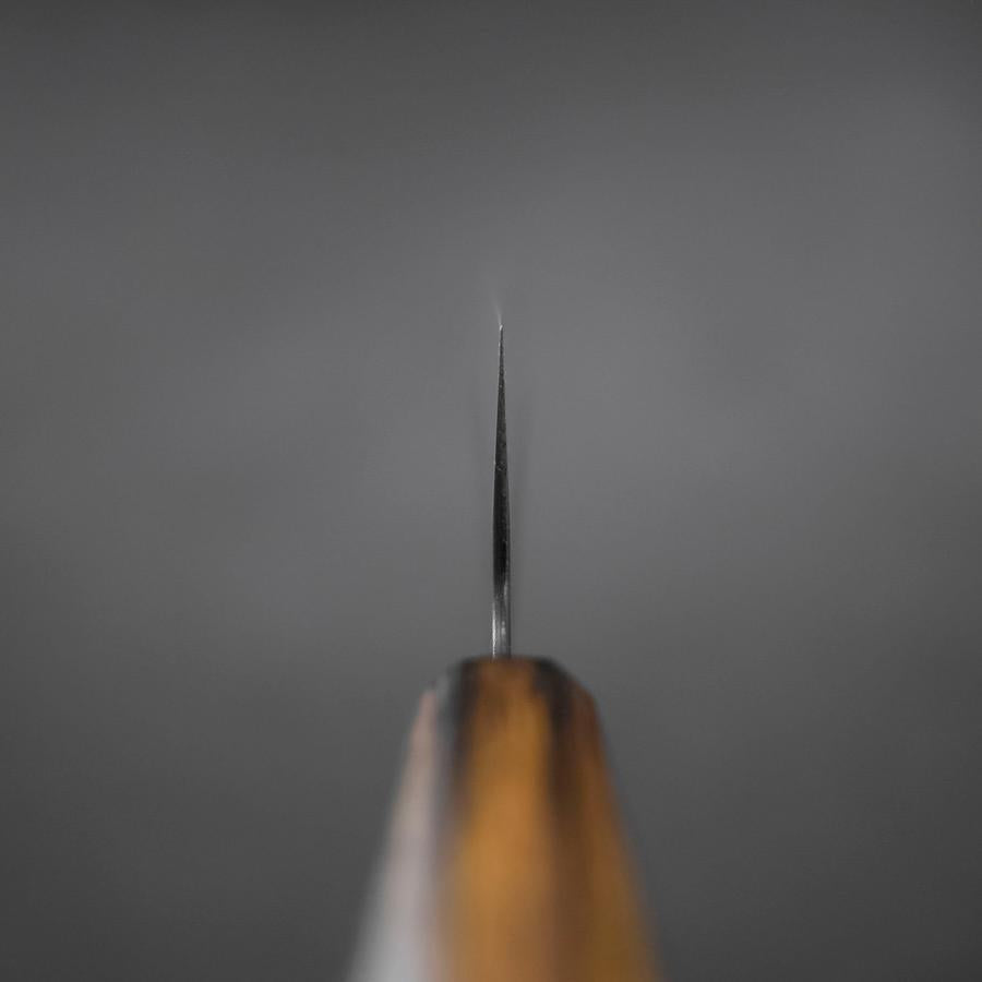 Gyuto Stainless Clad Blue Super Kurouchi Nashiji Sumi Urushi Handle 240mm