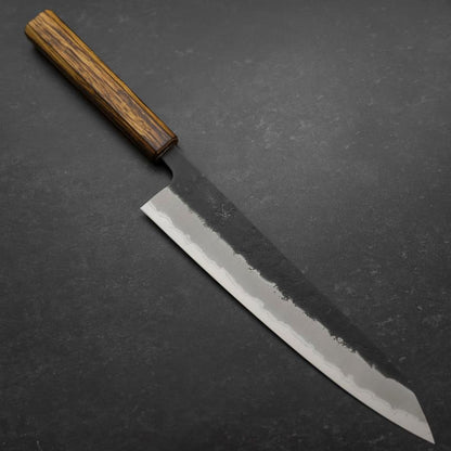 Gyuto Stainless Clad Blue Super Kurouchi Nashiji Sumi Urushi Handle 240mm