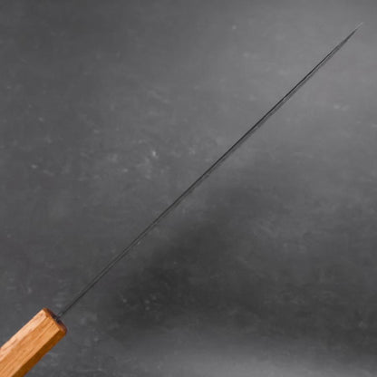 Gyuto Stainless Clad Blue Super Kurouchi Tsuchime Yaki Urushi Handle 240mm