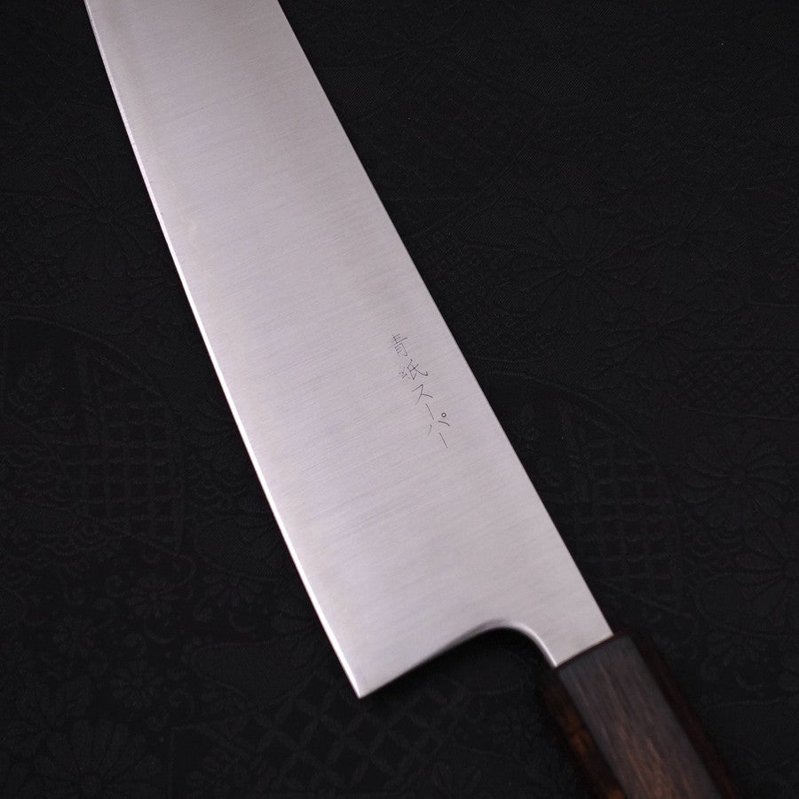 Gyuto Stainless Clad Blue Super Polished Sumi Urushi Handle 240mm