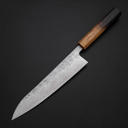 Gyuto Sweden Stainless Steel Nashiji Washi Yaki Urushi Handle 210mm