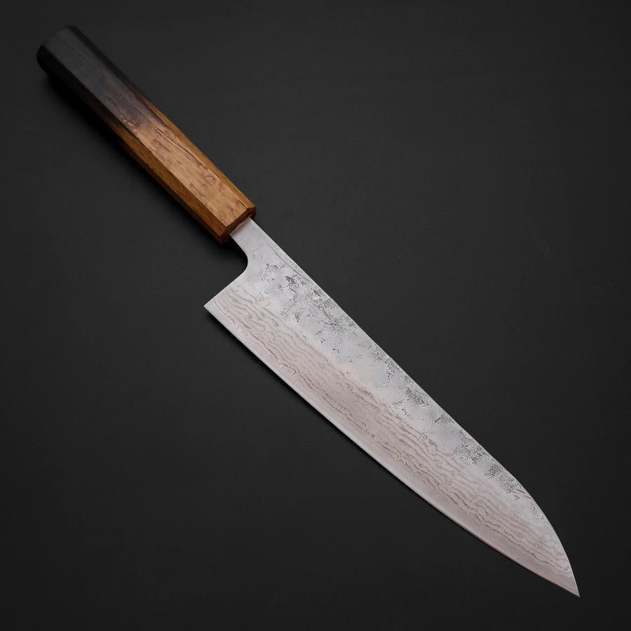 Gyuto Sweden Stainless Steel Nashiji Washi Yaki Urushi Handle 210mm