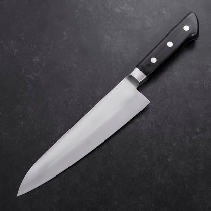 Gyuto VG-1 Polished Western Black Handle 180mm (Tsuba-ari)