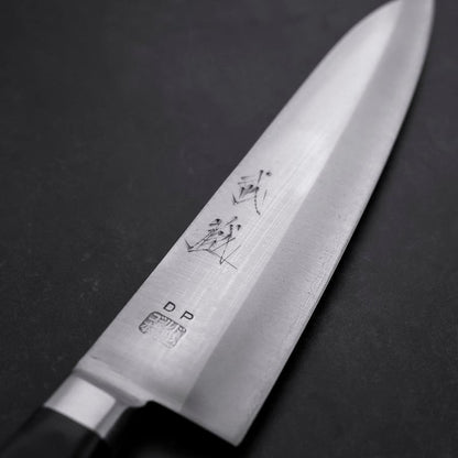 Gyuto VG-1 Polished Western Black Handle 180mm (Tsuba-ari)