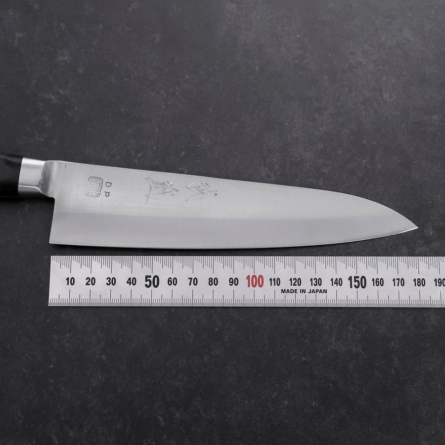 Gyuto VG-1 Polished Western Black Handle 180mm (Tsuba-ari)