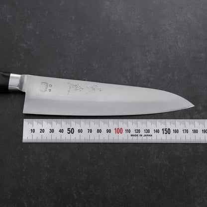 Gyuto VG-1 Polished Western Black Handle 180mm (Tsuba-ari)