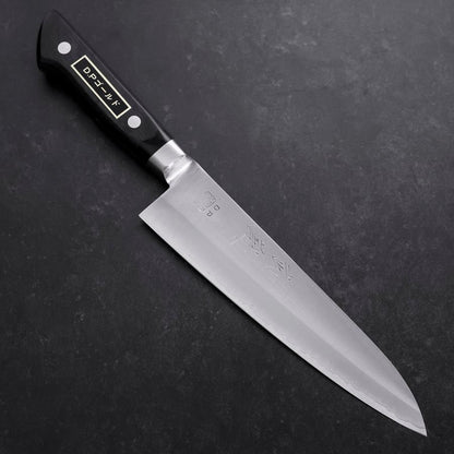 Gyuto VG-1 Polished Western Black Handle 180mm (Tsuba-ari)