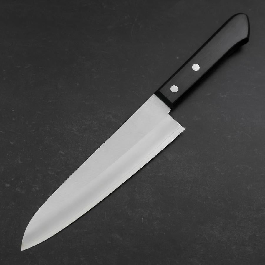 Gyuto VG-1 Polished Western Black Handle 180mm (Tsuba-nashi)