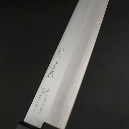 Gyuto VG-1 Polished Western Black Handle 180mm (Tsuba-nashi)