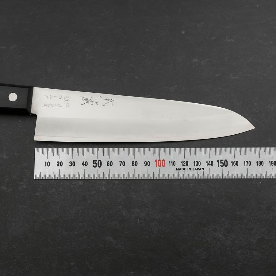 Gyuto VG-1 Polished Western Black Handle 180mm (Tsuba-nashi)