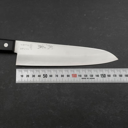 Gyuto VG-1 Polished Western Black Handle 180mm (Tsuba-nashi)