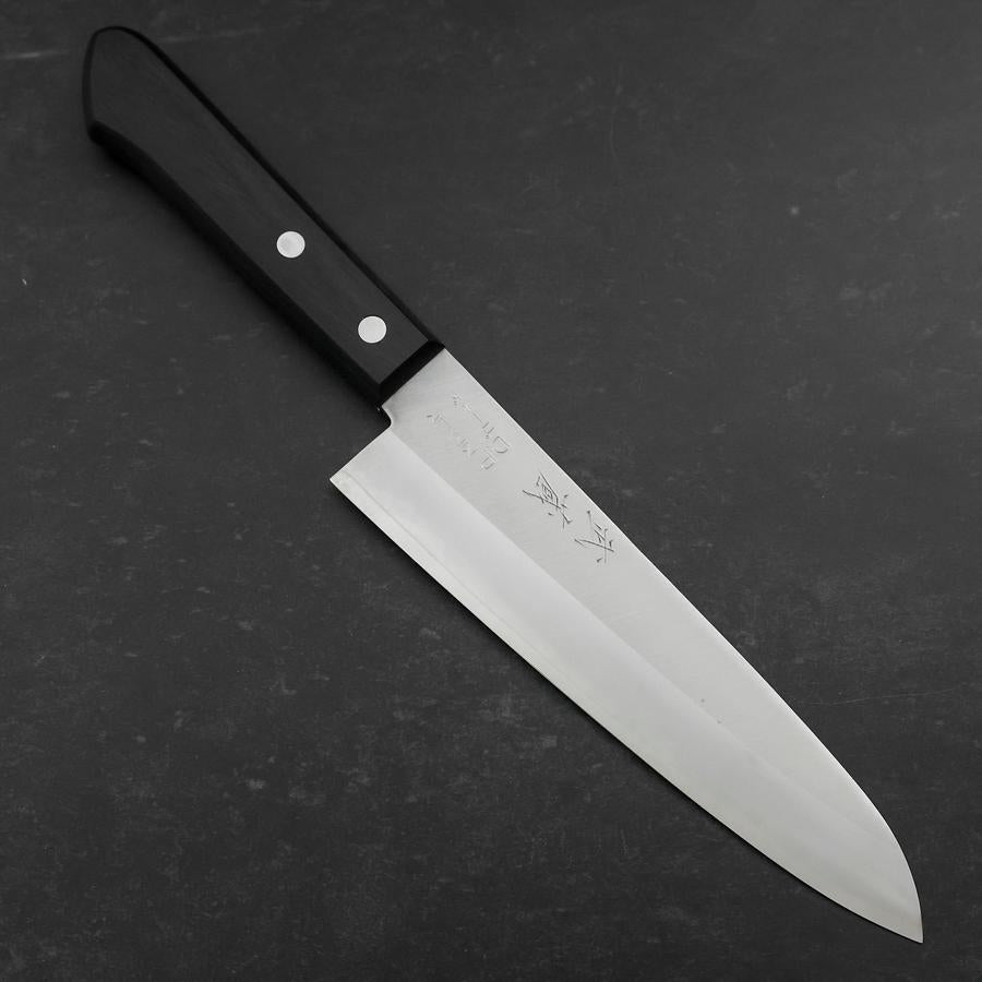 Gyuto VG-1 Polished Western Black Handle 180mm (Tsuba-nashi)