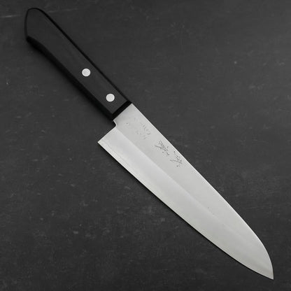 Gyuto VG-1 Polished Western Black Handle 180mm (Tsuba-nashi)