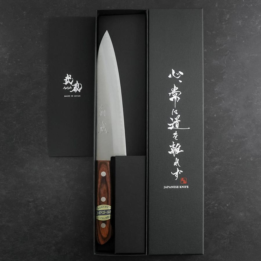 Gyuto VG-1 Polished Western Mahogany Handle 180mm