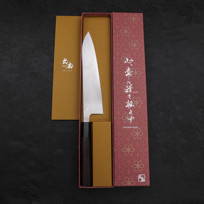 Gyuto VG-10 Damascus Black Buffalo Ebony Handle 210mm