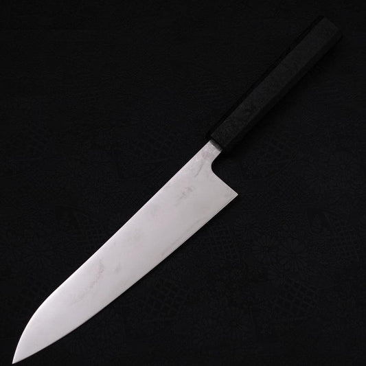 Gyuto VG-10 Damascus Black Ishime Urushi Handle 210mm