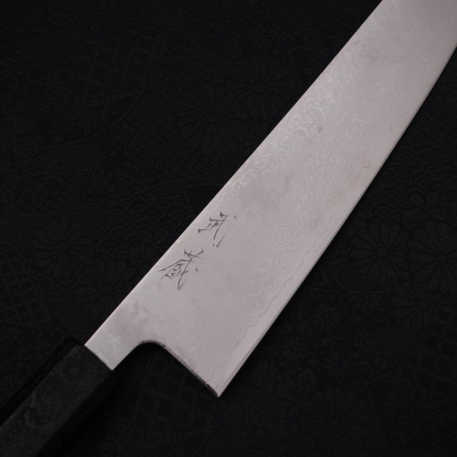 Gyuto VG-10 Damascus Black Ishime Urushi Handle 210mm