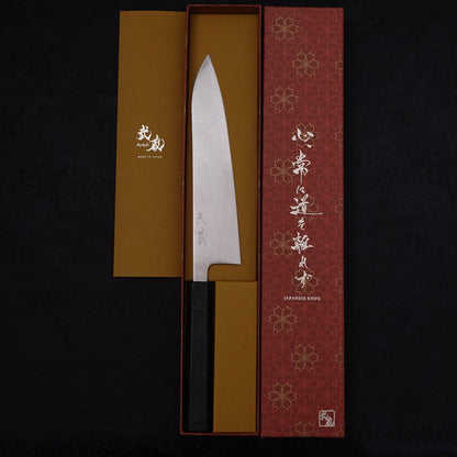 Gyuto VG-10 Damascus Black Ishime Urushi Handle 210mm
