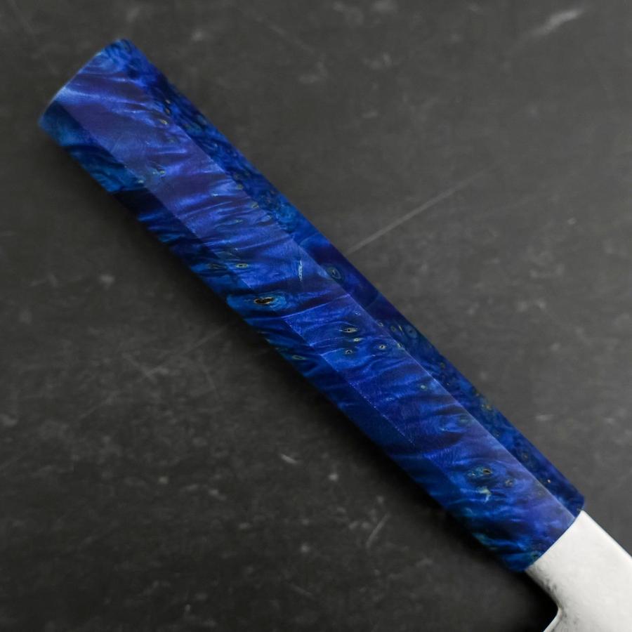 Gyuto VG-10 Damascus Blue Birch Handle 210mm