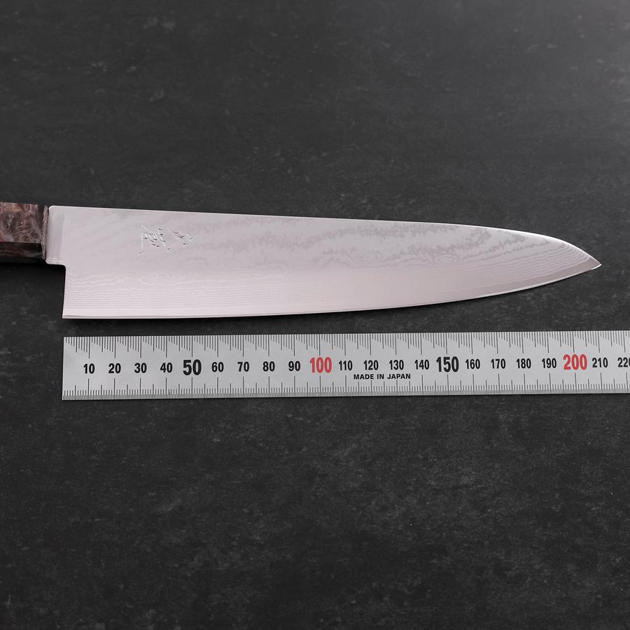 Gyuto VG-10 Damascus Maple Grey Handle 210mm