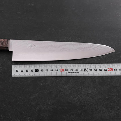 Gyuto VG-10 Damascus Maple Grey Handle 210mm
