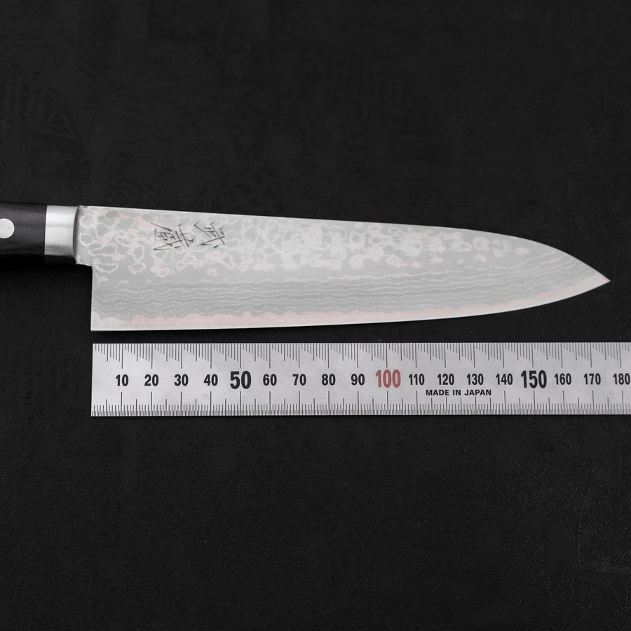 Gyuto VG-10 Damascus Western Black Handle 180mm