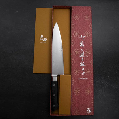 Gyuto VG-10 Damascus Western Black Handle 210mm