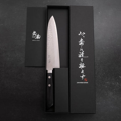 Gyuto VG-10 Damascus Western Dark Handle 180mm