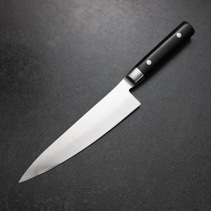 Gyuto VG-10 Damascus Western Round Handle 200mm (7.9”)-[Musashi]-[Japanese-Kitchen-Knives]
