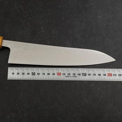 Gyuto VG-10 Damascus Yaki Urushi Handle 210mm