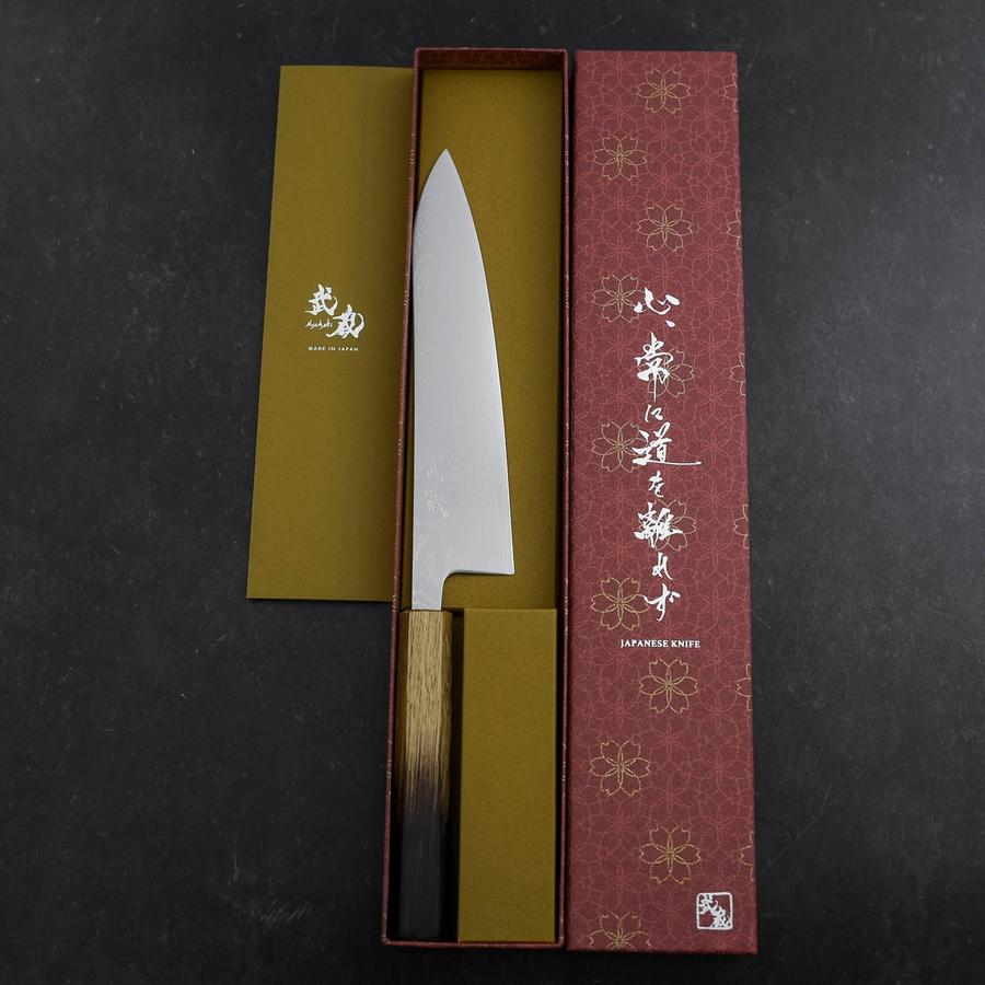 Gyuto VG-10 Damascus Yaki Urushi Handle 210mm