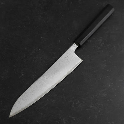 Gyuto VG-10 Nickel Damascus Buffalo Ebony Handle 210mm