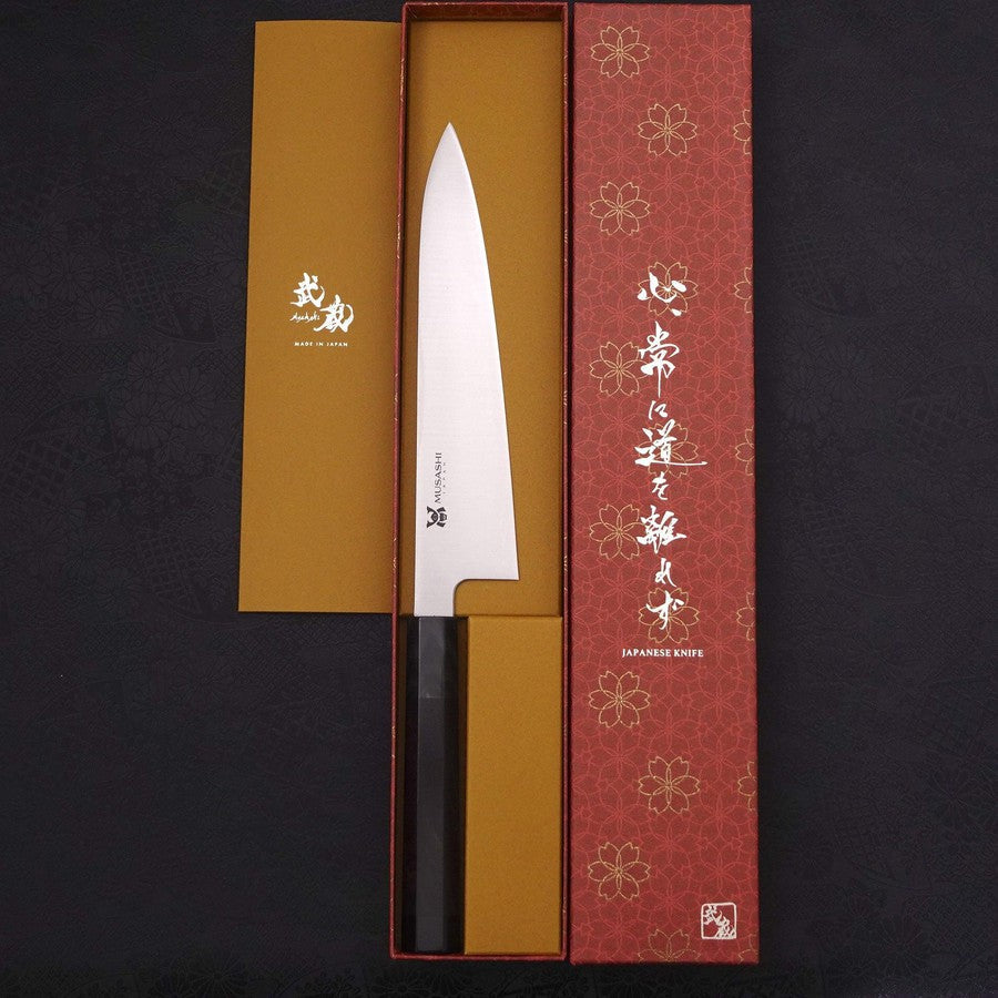 Gyuto VG-10 Polished Double Buffalo Ebony Handle 210mm