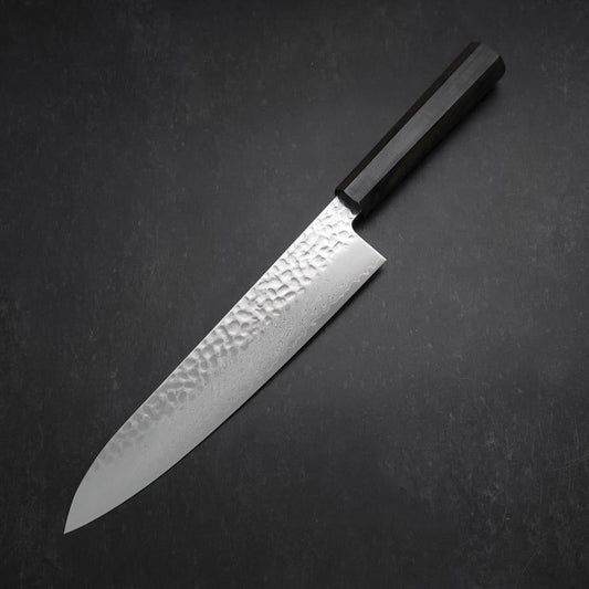 Gyuto VG-10 Tsuchime Damascus Ashwood Handle 240mm