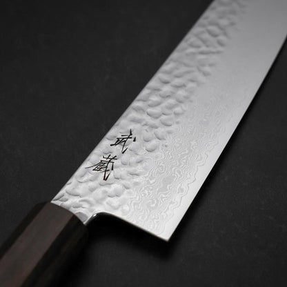 Gyuto VG-10 Tsuchime Damascus Ashwood Handle 240mm