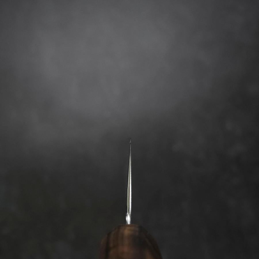 Gyuto VG-10 Tsuchime Damascus Ashwood Handle 240mm