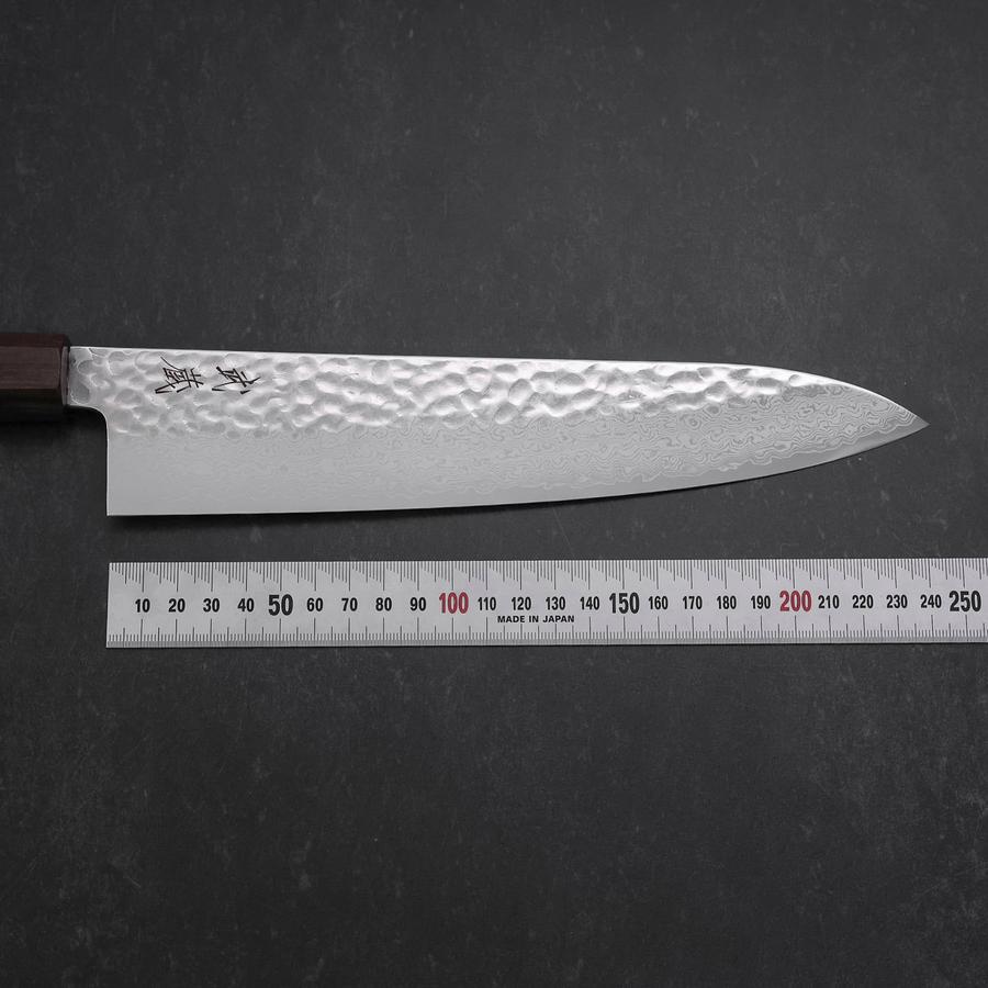 Gyuto VG-10 Tsuchime Damascus Ashwood Handle 240mm