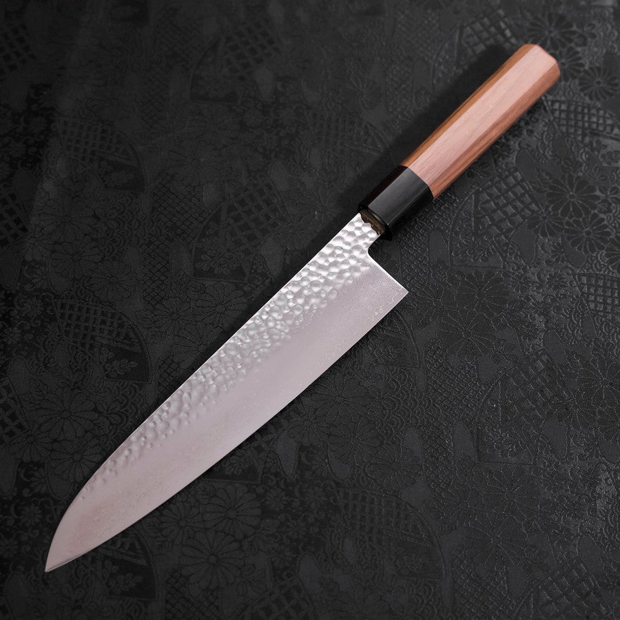 Gyuto VG-10 Tsuchime Damascus Walnut Handle 210mm