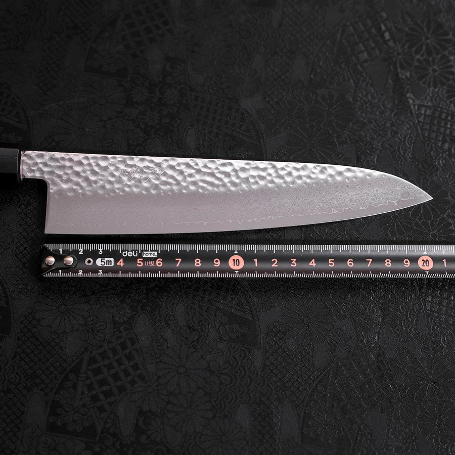 Gyuto VG-10 Tsuchime Damascus Walnut Handle 210mm