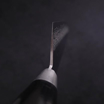 Gyuto VG-10 Tsuchime Damascus Western Black Handle 210mm