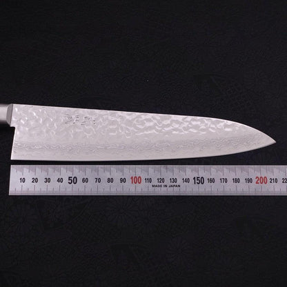 Gyuto VG-10 Tsuchime Damascus Western Black Handle 210mm