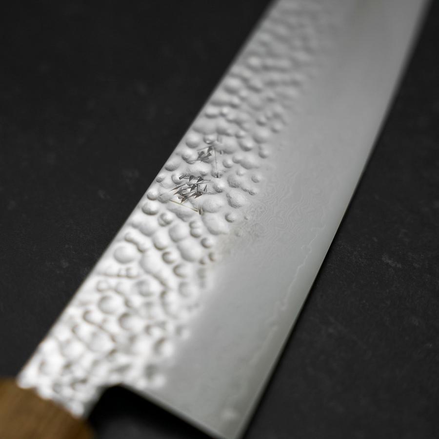 Gyuto VG-10 Tsuchime Damascus Yaki-Urushi Handle 210mm
