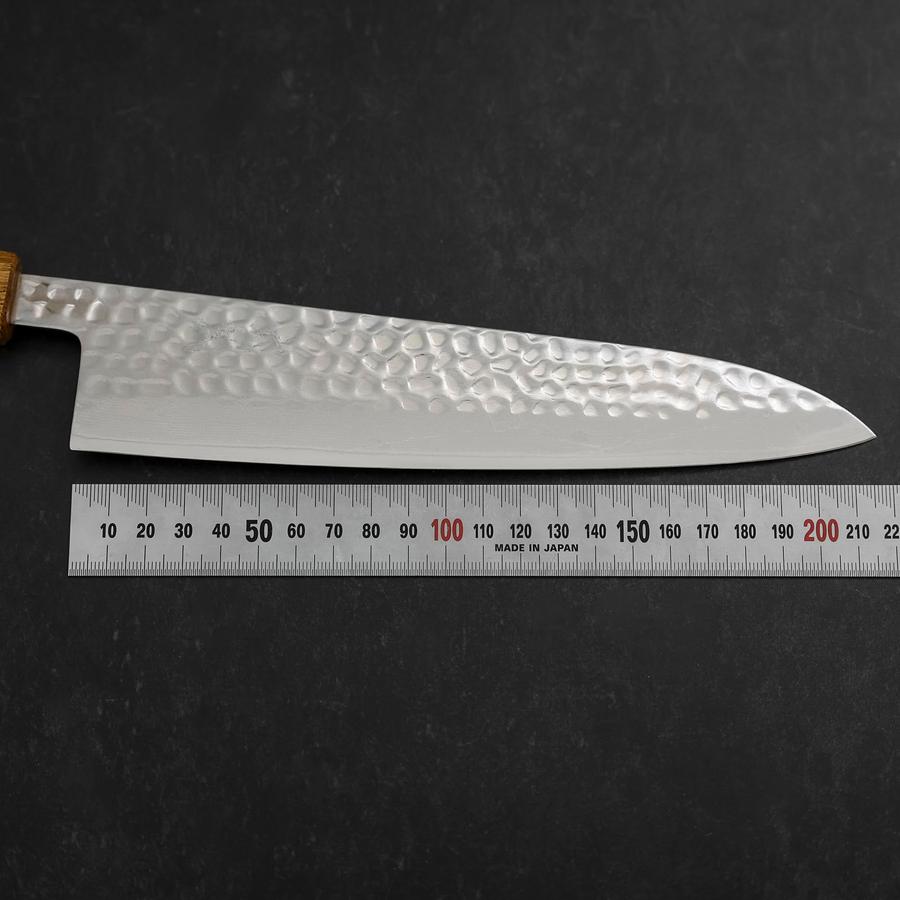 Gyuto VG-10 Tsuchime Damascus Yaki Urushi Handle 210mm
