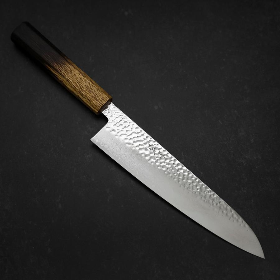 Gyuto VG-10 Tsuchime Damascus Yaki-Urushi Handle 210mm