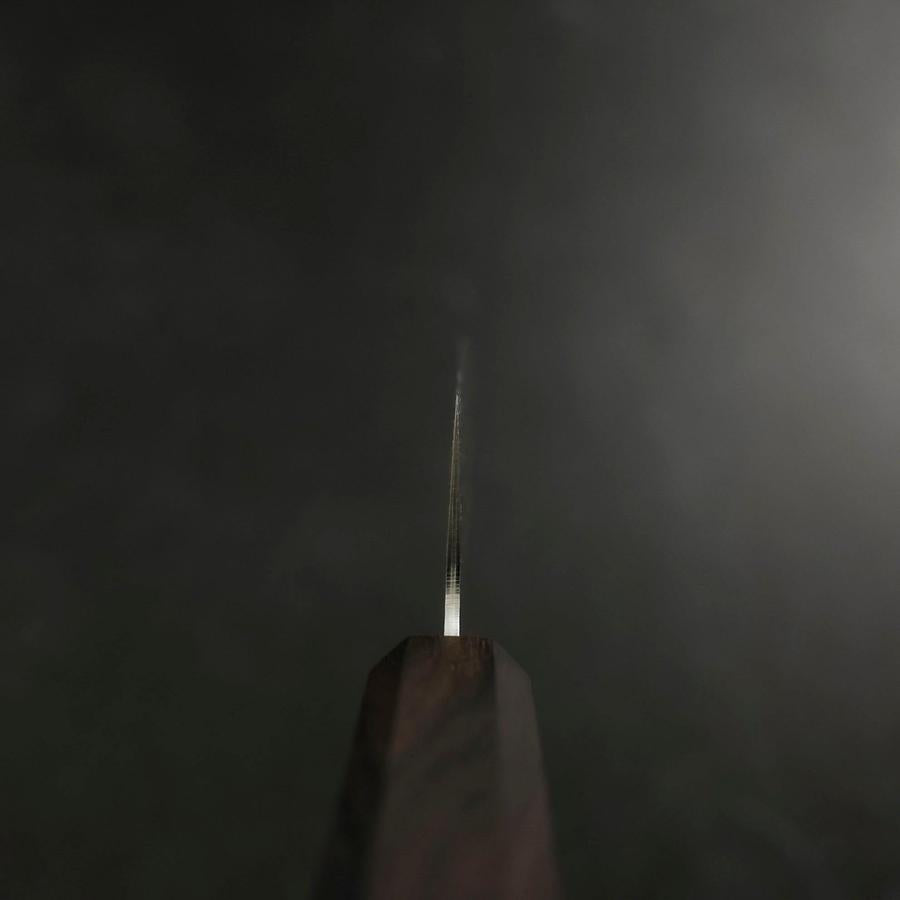 Gyuto VG-10 Tsuchime Ebony Handle 200mm-[Musashi]-[Japanese-Kitchen-Knives]