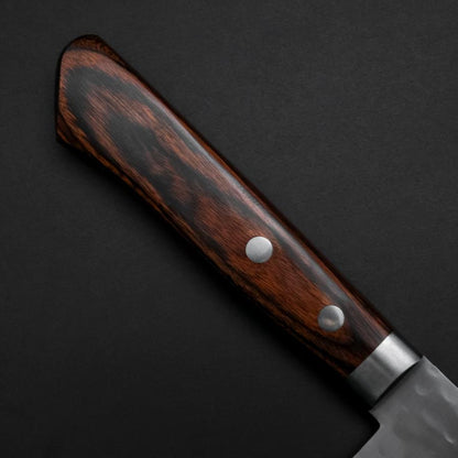 Gyuto VG-10 Tsuchime Oval Mahogany Handle 180mm