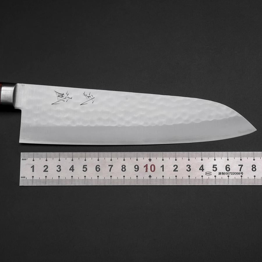 Gyuto VG-10 Tsuchime Oval Mahogany Handle 180mm