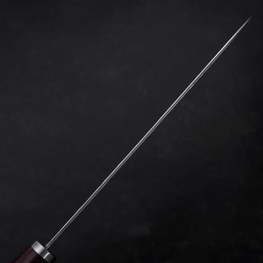 Gyuto VG-10 Tsuchime Oval Mahogany Handle 200mm (7.9”)-[Musashi]-[Japanese-Kitchen-Knives]