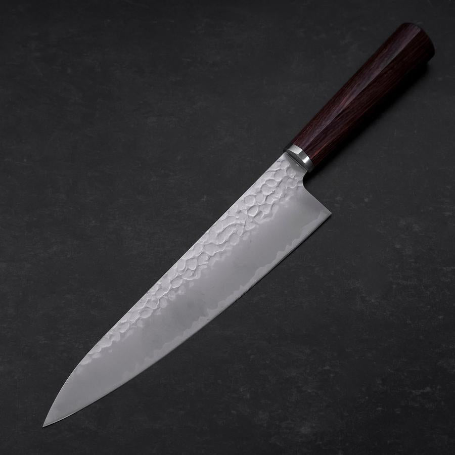 Gyuto VG-10 Tsuchime Oval Mahogany Handle 200mm