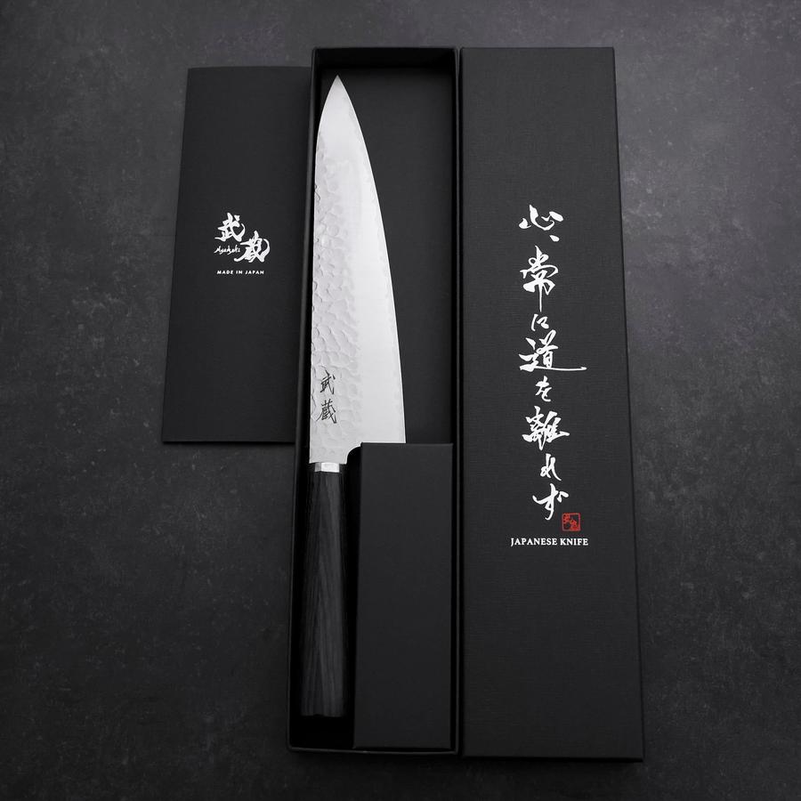 Gyuto VG-10 Tsuchime Oval Purple Handle 200mm